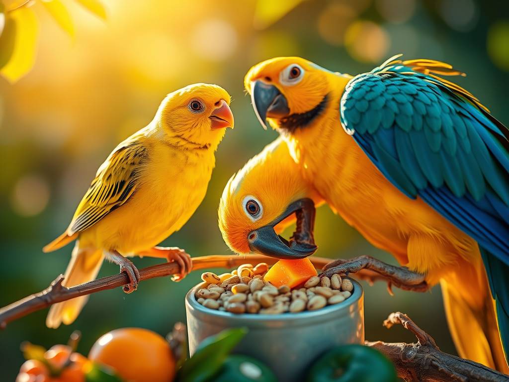 How Many Times a Day Should We Feed Songbirds and&nbsp;Parrots?