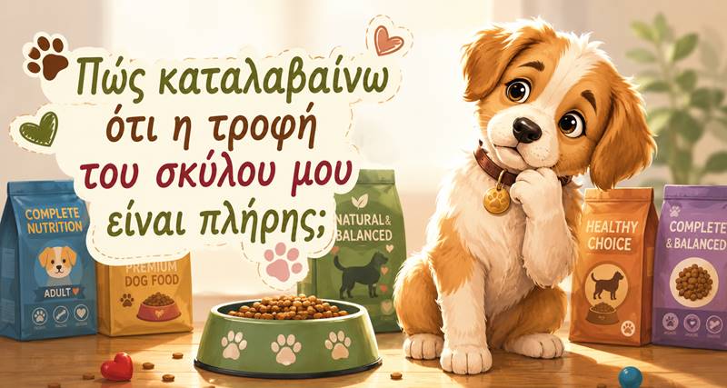 Πώς καταλαβαίνω ότι η τροφή του σκύλου μου είναι πλήρης;