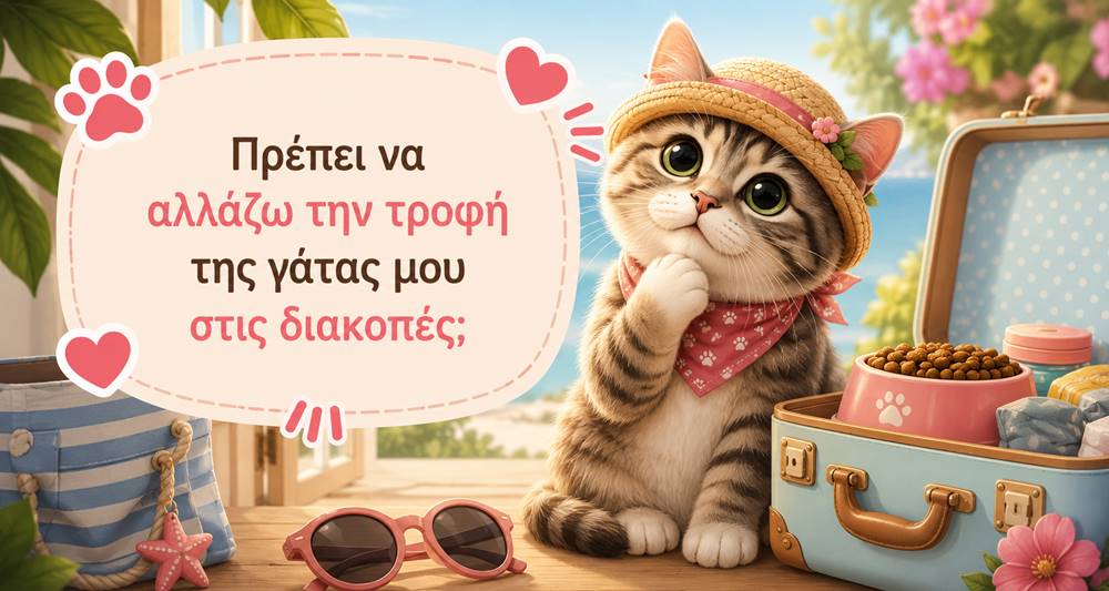 Πρέπει να αλλάζω την τροφή της γάτας μου στις διακοπές;