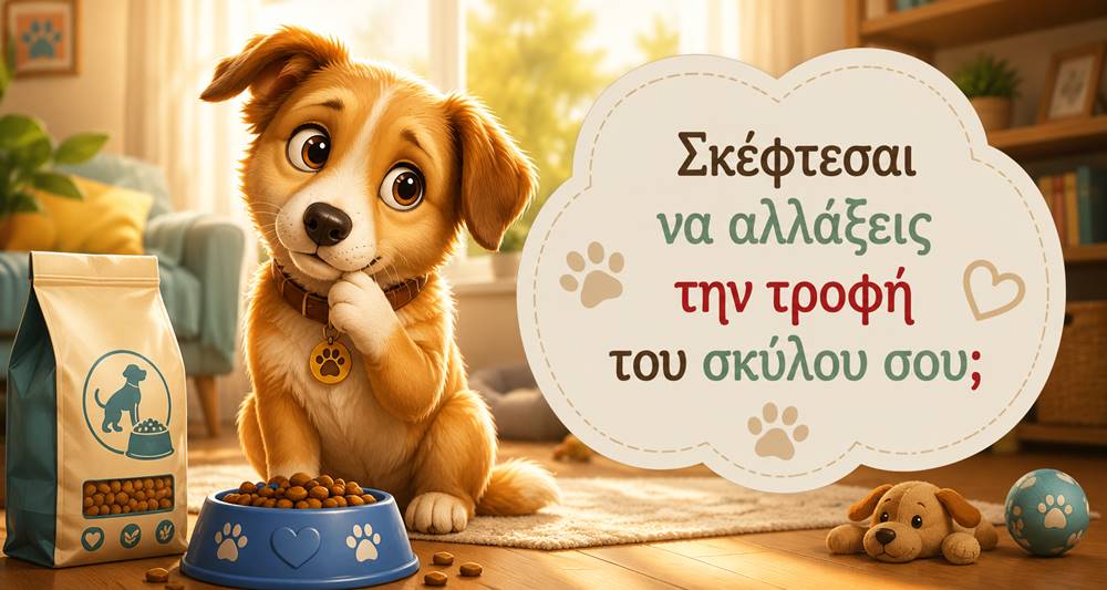 Πρέπει να αλλάζω απότομα την τροφή του σκύλου&nbsp;μου;