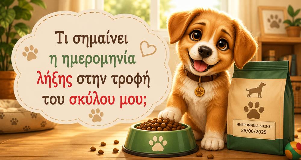 Τι σημαίνει η ημερομηνία λήξης στην τροφή του&nbsp;σκύλου;