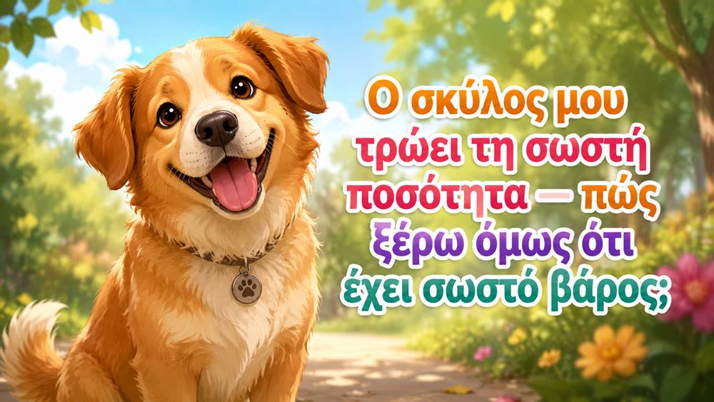 Πώς ξέρω αν ο σκύλος μου έχει το σωστό βάρος;