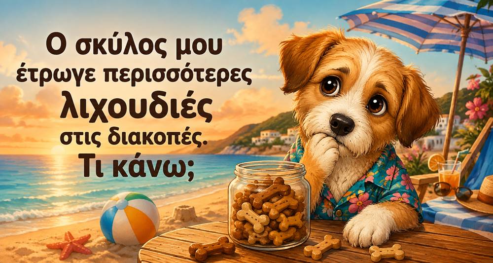 Ο σκύλος μου έτρωγε περισσότερες λιχουδιές στις διακοπές – Τι κάνω τώρα;
