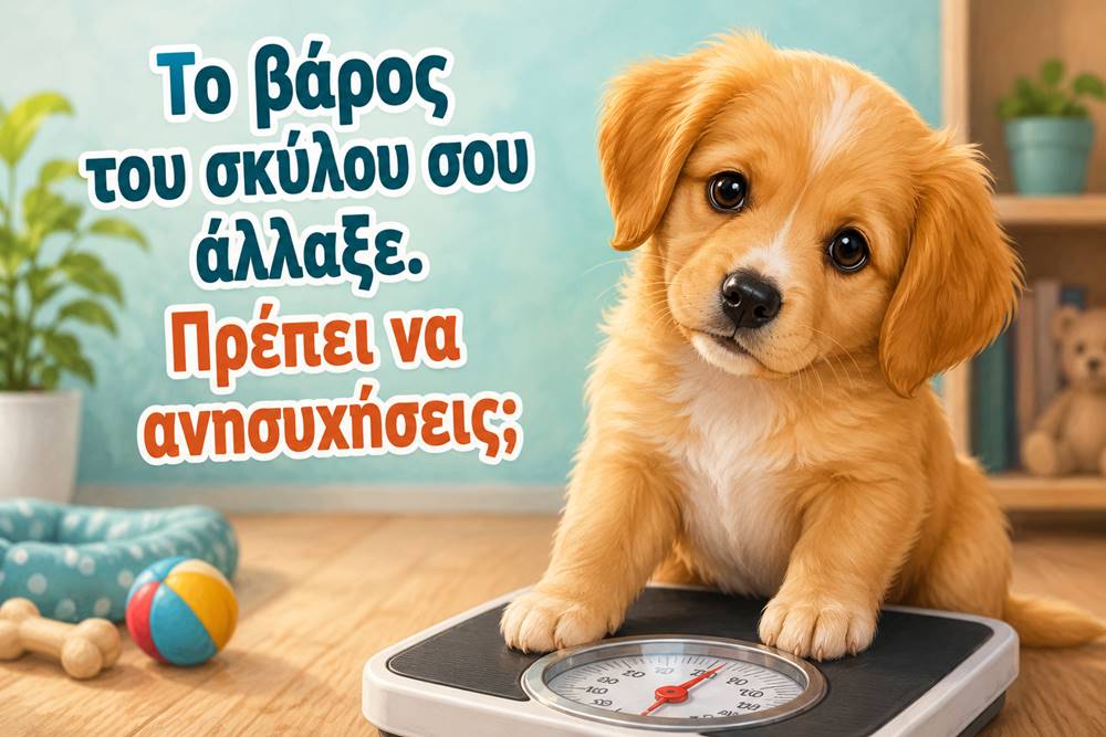 Το βάρος του σκύλου μου αλλάζει – Πότε πρέπει να&nbsp;ανησυχήσω;